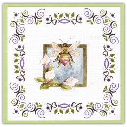 Dot and do 293 - kit Carte 3D - Fleurs et abeilles