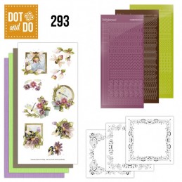 Dot and do 293 - kit Carte 3D - Fleurs et abeilles