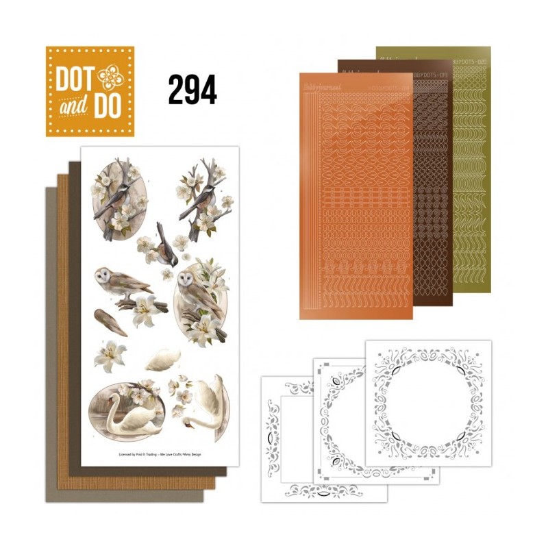Dot and do 294 - kit Carte 3D - Condoléances et oiseaux