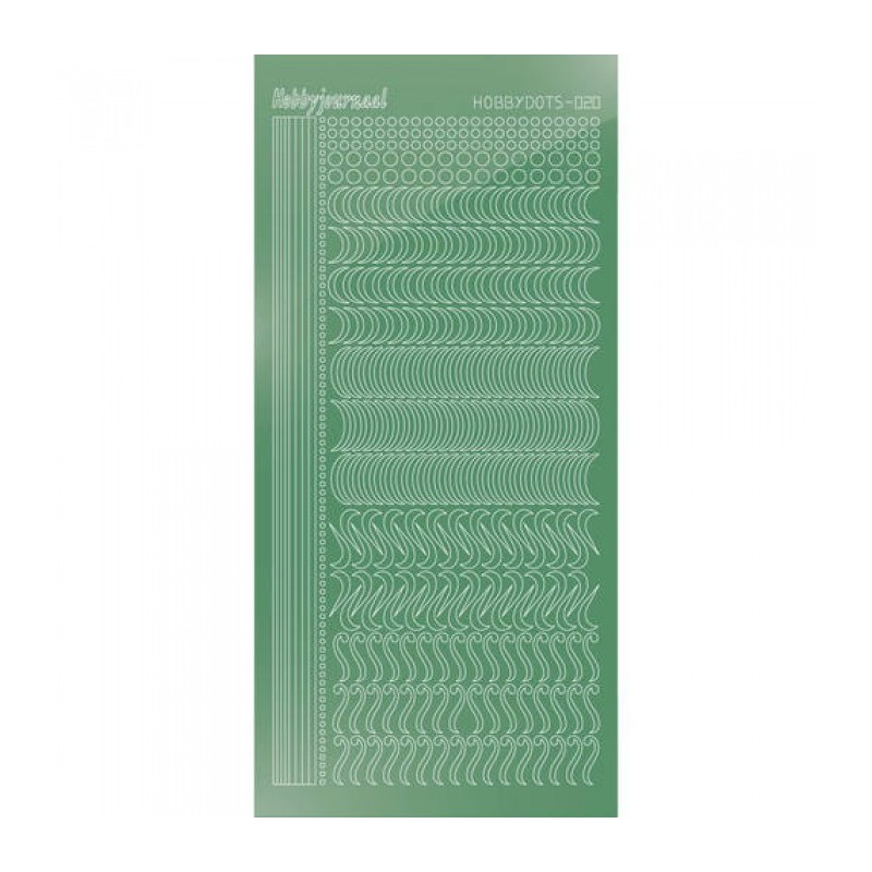 Stickers Hobbydots série 20 Miroir Vert pomme