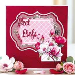 Carte 3D à découper - CD12421 - Fleurs élégantes - Magnolia