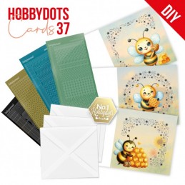 Kit cartes imprimées Hobbydots N°37 - Joyeuses abeilles
