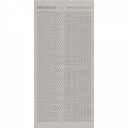 Stickers shiny détails 009 - ovales paillettés argent