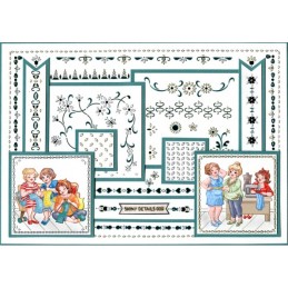 Stickers shiny détails 009 - ovales paillettés argent