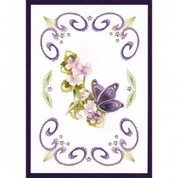 Stitch and Do Livre n°34 - Kit Carte 3D à broder - Rêve de papillons