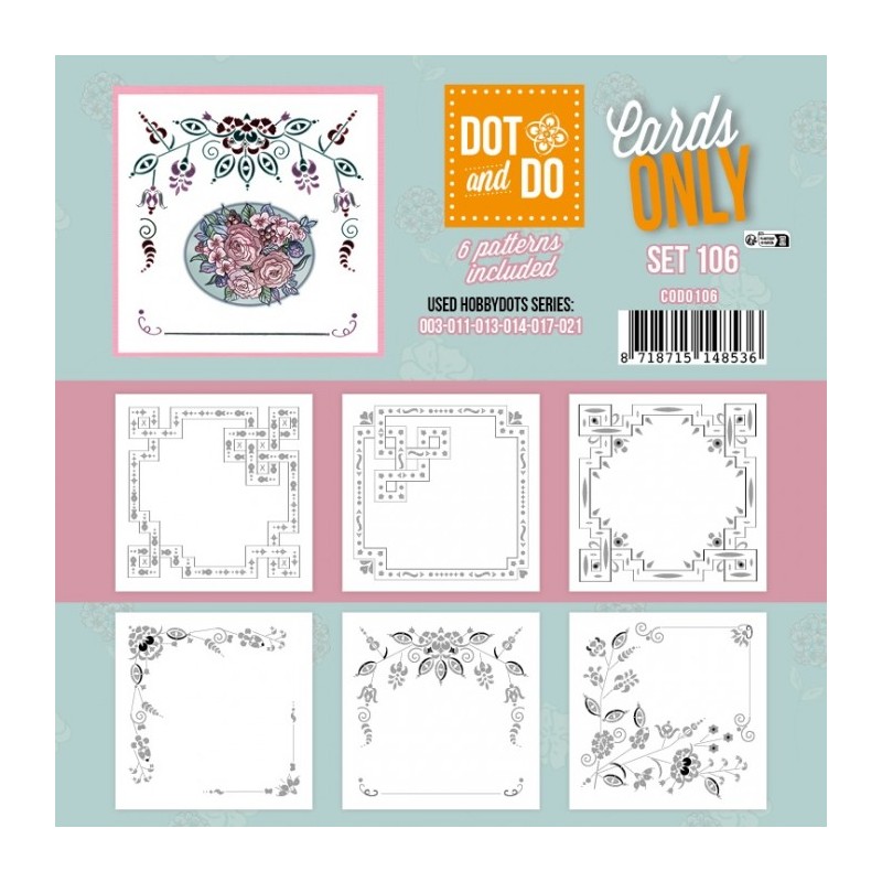 Dot and do Cartes n°106 - Lot de 6 Cartes seules