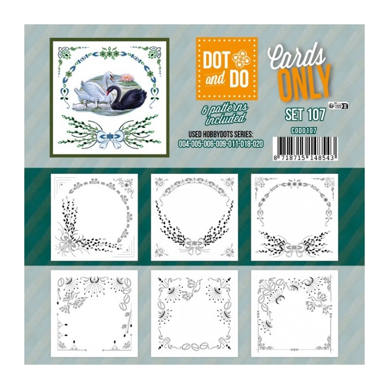 Dot and do Cartes n°107 - Lot de 6 Cartes seules