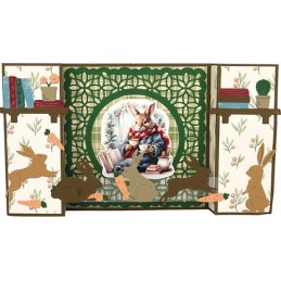 Bloc de papier - Lapins d'hiver - Papiers design 20.3x20.3 - BBPP10033