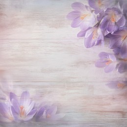 Bloc de papier - Premières fleurs - Papiers design 20.3x20.3 - BBPP10035