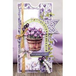 Bloc de papier - Premières fleurs - Papiers design 20.3x20.3 - BBPP10035