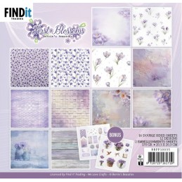 Bloc de papier - Premières fleurs - Papiers design 20.3x20.3 - BBPP10035