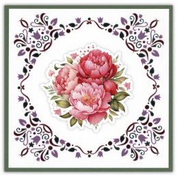 Dot and do 295 - kit Carte 3D - Fleurs élégantes