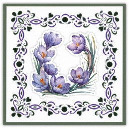 Dot and do 296 - kit Carte 3D - Premières Fleurs