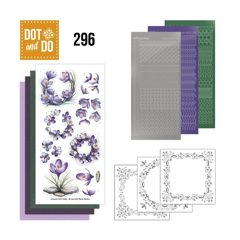 Dot and do 296 - kit Carte 3D - Premières Fleurs