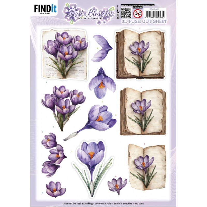 Carte 3D prédéc. - SB11085 - Premières Fleurs - Contes fleuris