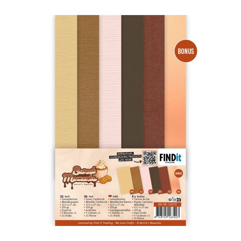 Set 21 cartes 13.5x27cm - Moments sucrés - BB-4K-10029