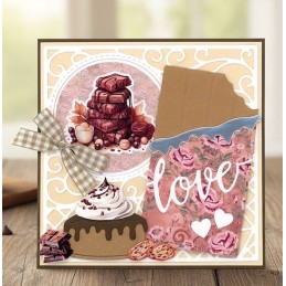 Bloc de papier - Moments sucrés - Papiers design 20.3x20.3 - BBPP10036