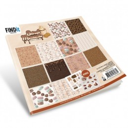 Bloc de papier - Doux moments - Papiers design 20.3x20.3 - BBPP10036