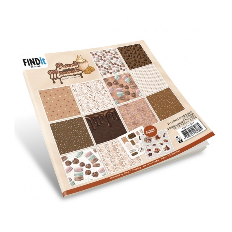 Bloc de papier - Doux moments - Papiers design 20.3x20.3 - BBPP10036