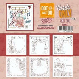 Dot and do Cartes n°110 - Lot de 6 Cartes seules