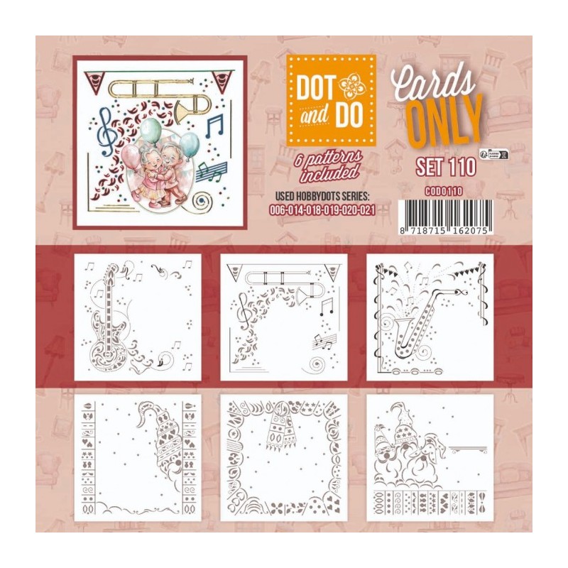 Dot and do Cartes n°110 - Lot de 6 Cartes seules