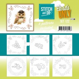 Cartes à broder seules Broderie Stitch and do  - Set n°122