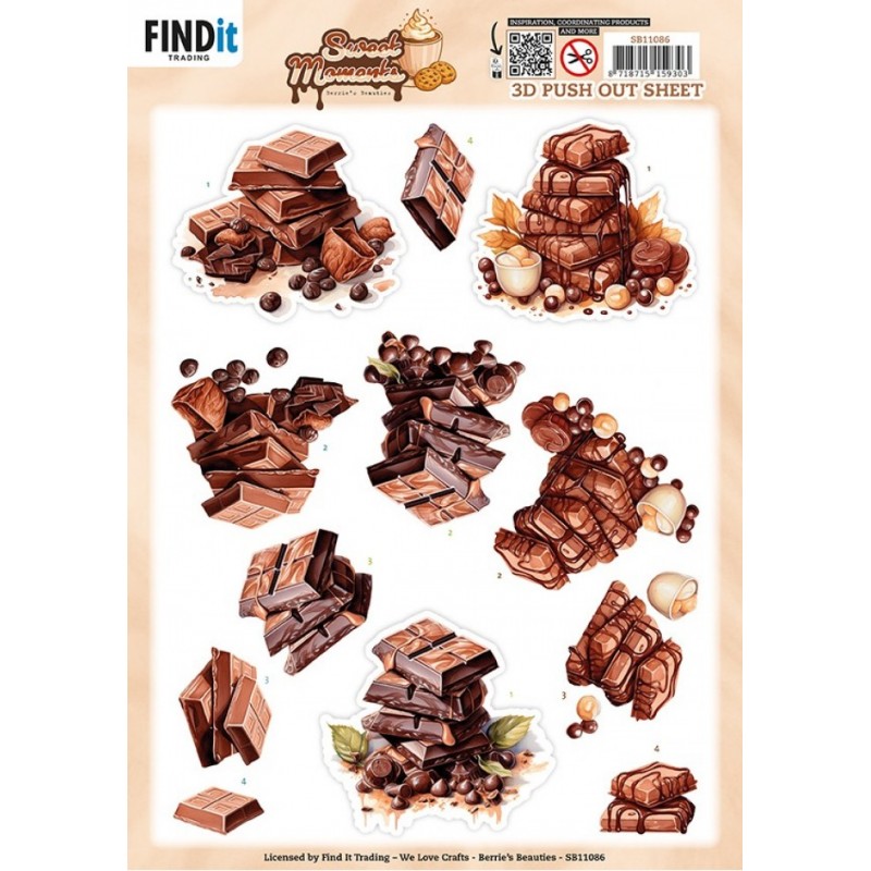 Carte 3D prédéc. - SB11086 - Moments sucrés - Chocolat