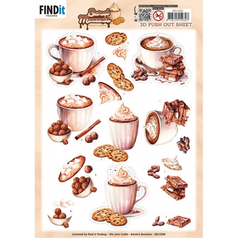 Carte 3D prédéc. - SB11088 - Moments sucrés - Cookies