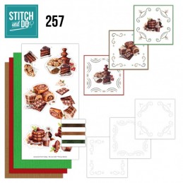 Stitch and do 257 - kit Carte 3D broderie - Moments sucrés