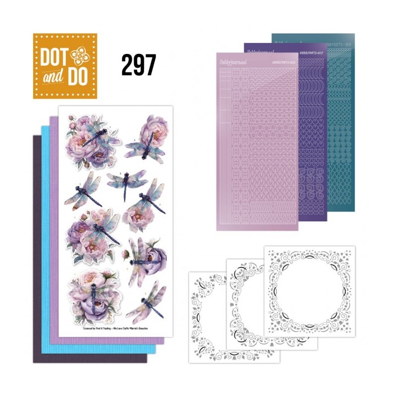 Dot and do 297 - kit Carte 3D - Libellules