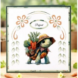 Carte 3D prédéc. - SB11104 - Animaux mignons - Tortues