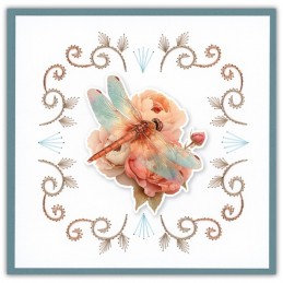Stitch and do 258 - kit Carte 3D broderie - Libellules