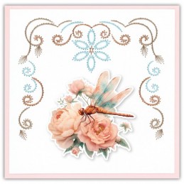 Stitch and do 258 - kit Carte 3D broderie - Libellules