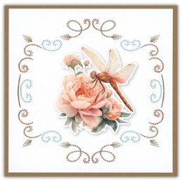Stitch and do 258 - kit Carte 3D broderie - Libellules