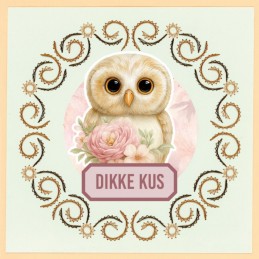 Kit Carte 3D à broder de couleur - Stitch and Do on Colour 039 - Toujours Chouettes