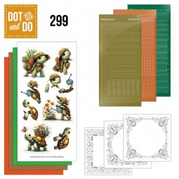 Dot and do 299 - kit Carte 3D - Tortues toutes mignonnes