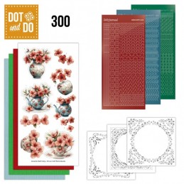 Dot and do 300 - kit Carte 3D - Harmonie florale