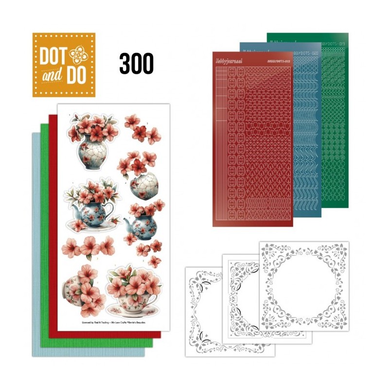 Dot and do 300 - kit Carte 3D - Harmonie florale