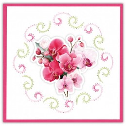 Stitch and do 260 - kit Carte 3D broderie - Elégance florale