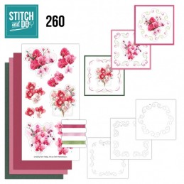 Stitch and do 260 - kit Carte 3D broderie - Elégance florale