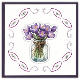 Stitch and do 261 - kit Carte 3D broderie - Premières Fleurs