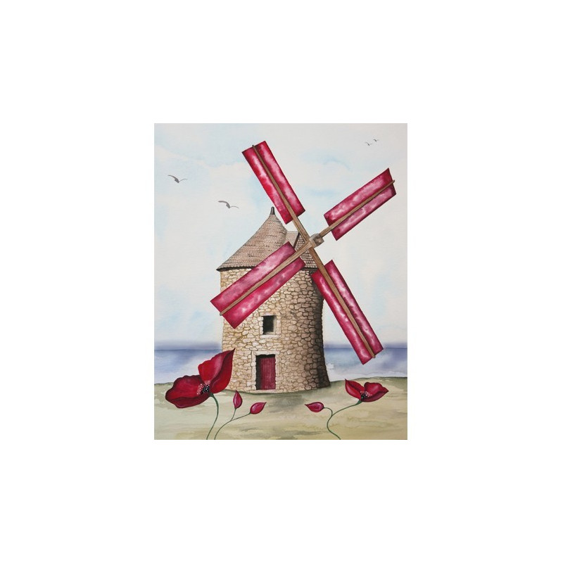 Image pour tableaux 3d 24x30 cm Moulin GK2430042