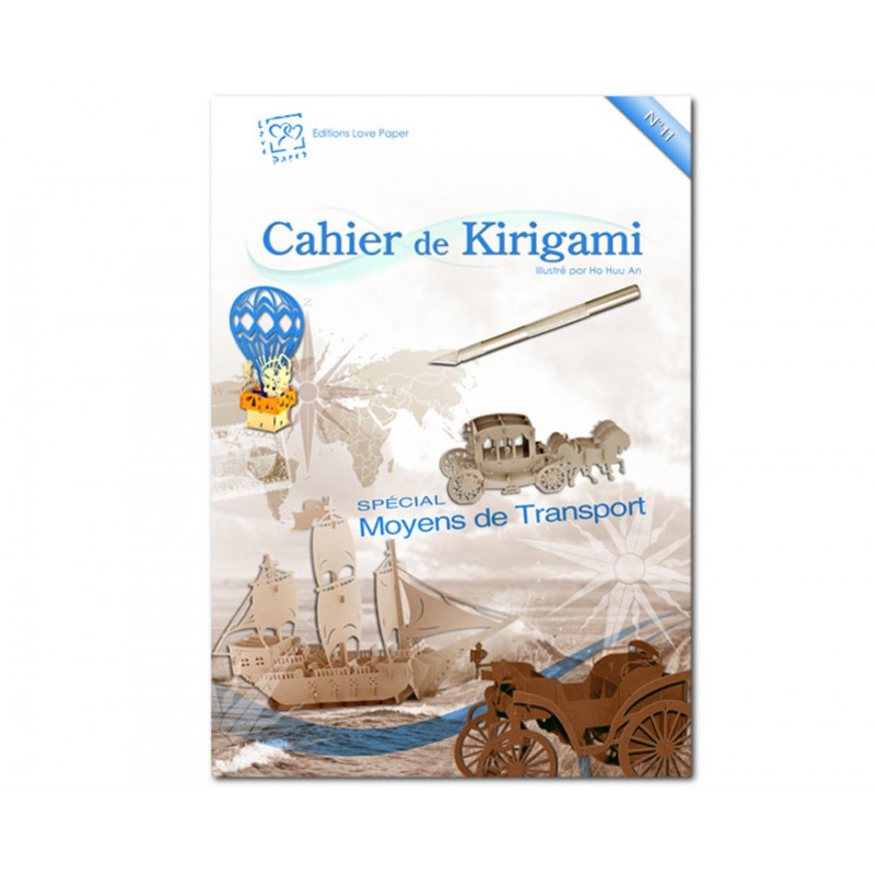 Cahier de Kirigami N°11 - Transports Cahier de Kirigami N°11 - Transports