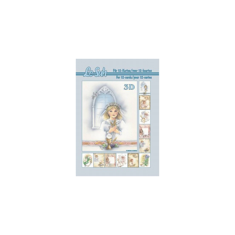 Carterie 3D LIVRE A5 - 12 cartes - Communion