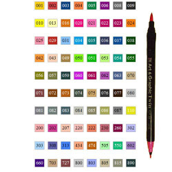 Zig art & graphic twin feutre coloris n° 800 blanc nuage