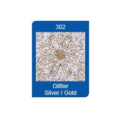 Stickers - 7077 - Etoiles - glitter argent