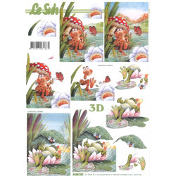 Carterie 3D A4 à découper - La Mare 4169167
