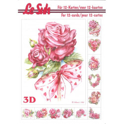 3D LIVRE A5 - 12 cartes - Papillon Fleur